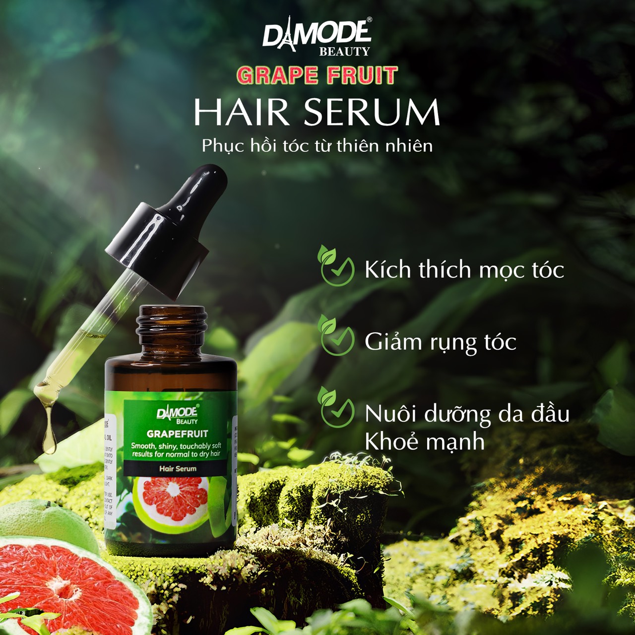 Tinh dầu dưỡng, Kích Thích Mọc Tóc - Grapefruit Hair Serum